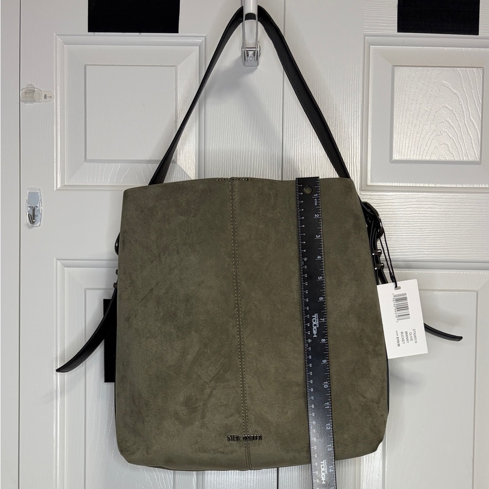 Steve Madden Faux Suede Hobo Bag - Picture 3 of 9